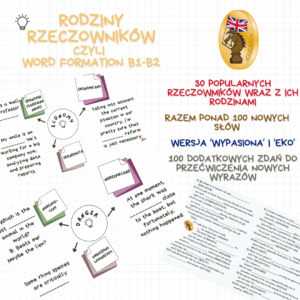 Rodziny rzeczowników Rodziny rzeczowników